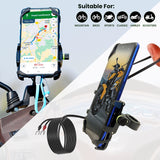 Claw-Jaw Grip Mobile Holder With Charger