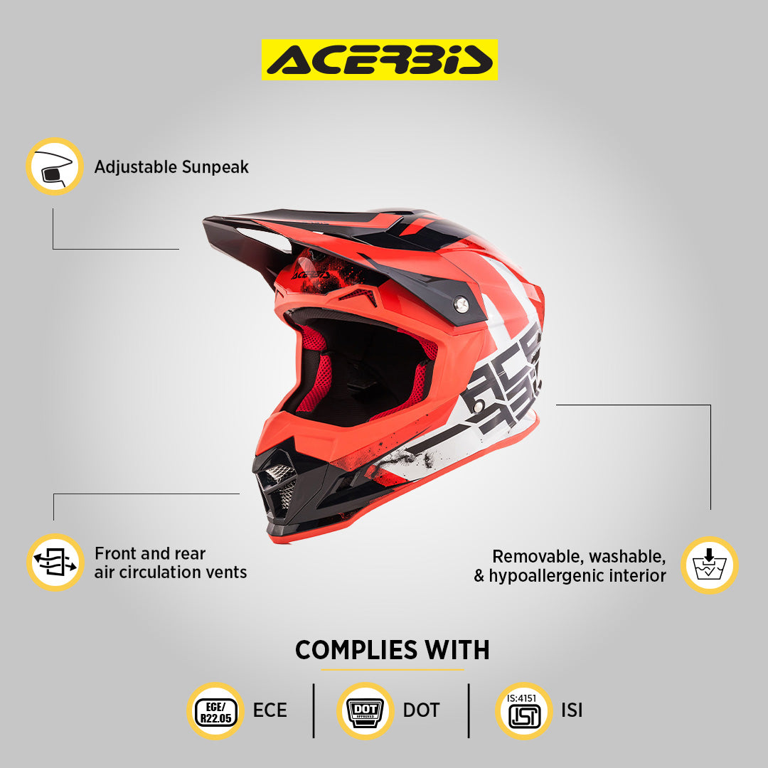 Profile 4 Helmet - White/Red