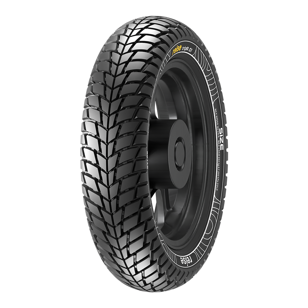 tripR  110/80-12 61L Front/Rear Tubeless Tyre