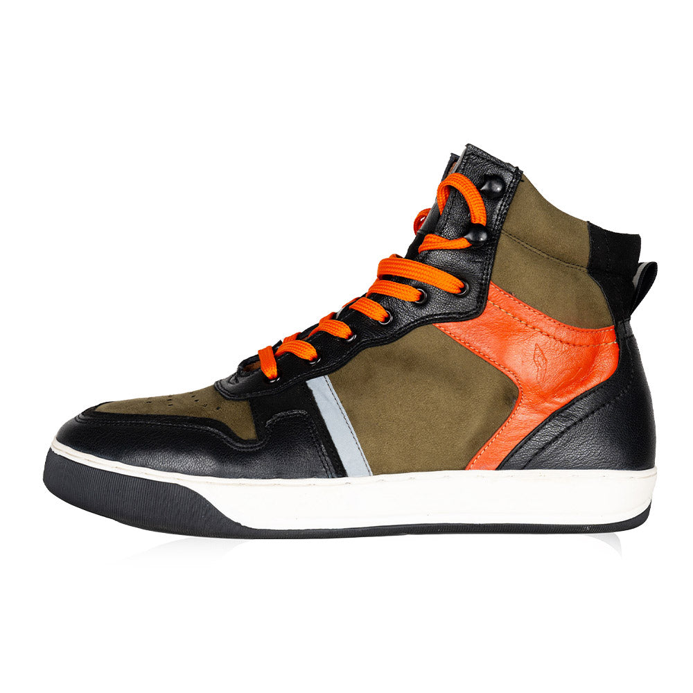 Urbane Riding Sneakers - Olive/Orange