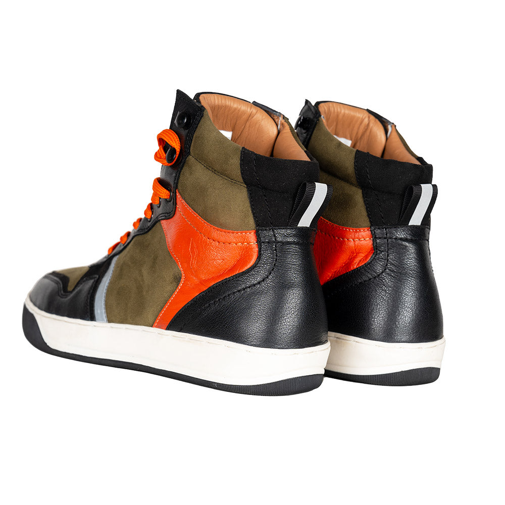 Urbane Riding Sneakers - Olive/Orange