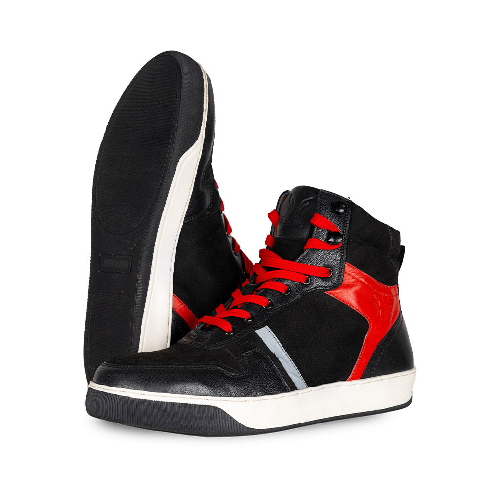 Urbane Riding Sneakers - Black/Red