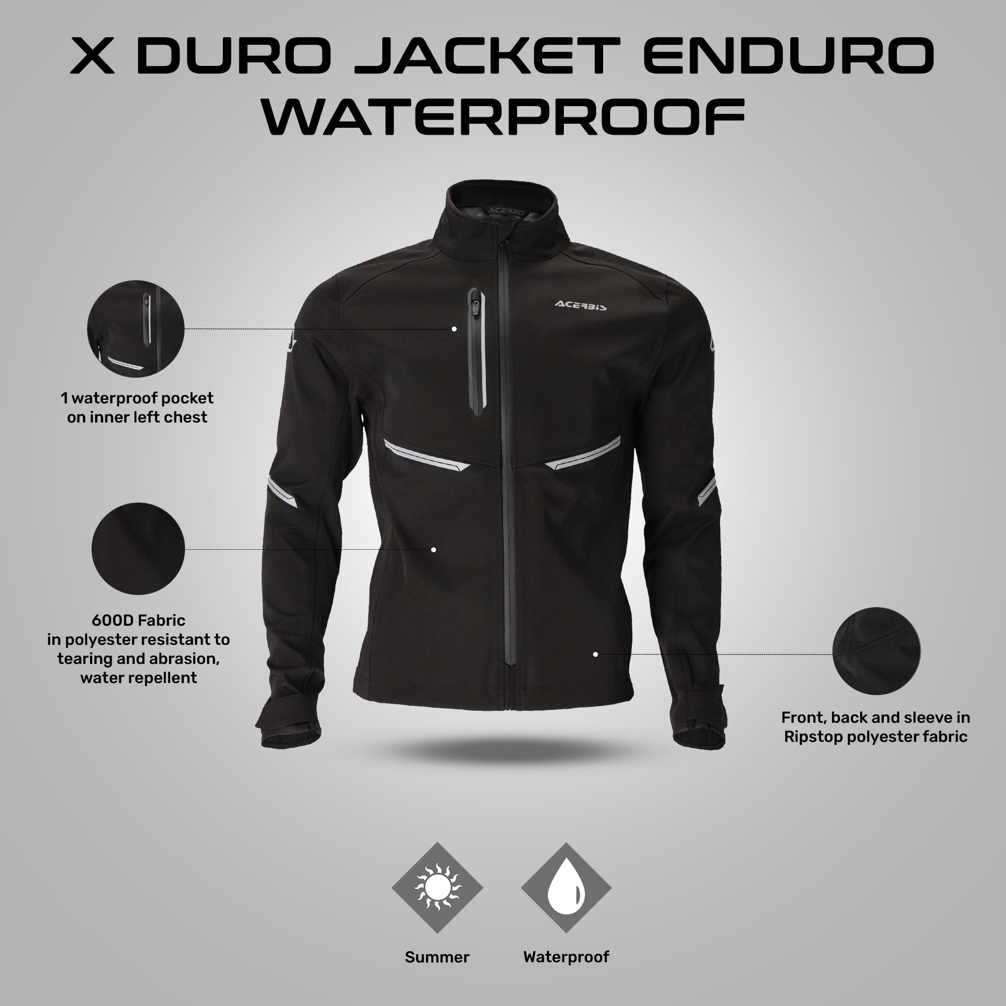 X DURO JACKET ENDURO WATER PROOF ReiseMoto