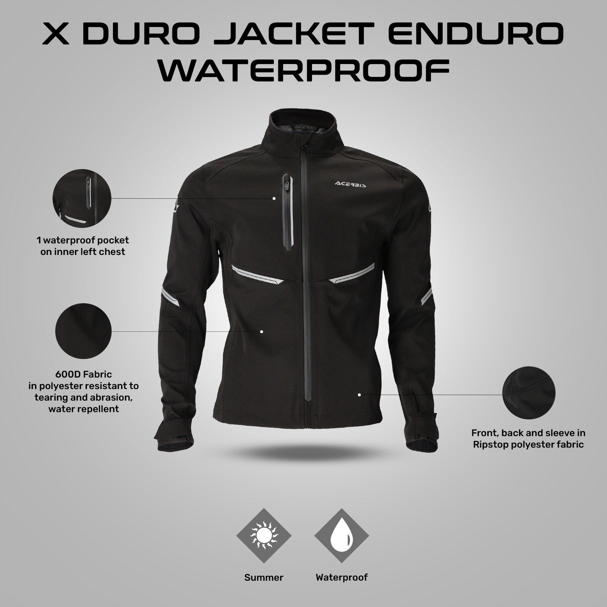 X-DURO JACKET ENDURO WATER PROOF