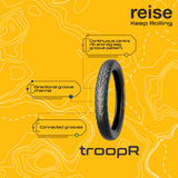 troopR 03  90/100-10 53J Front/Rear Tubeless Tyre